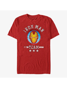 Koszulka męska Merch Marvel Avengers Classic - Iron Team Stuff Unisex T-Shirt Red