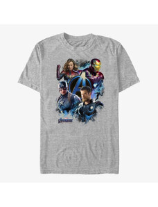 Koszulka męska Merch Marvel Avengers - Strong Team Unisex T-Shirt Heather Grey