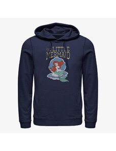 Męska bluza z kapturem Merch Disney The Little Mermaid - LITTLE MERMAID Unisex Hoodie Navy Blue