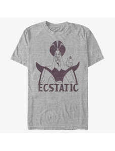 Koszulka męska Merch Disney Aladdin - Ecstatic Jafar Unisex T-Shirt Heather Grey