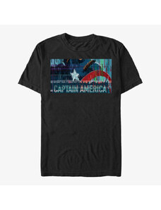 Koszulka męska Merch Marvel - Vibrant Cap Unisex T-Shirt Black
