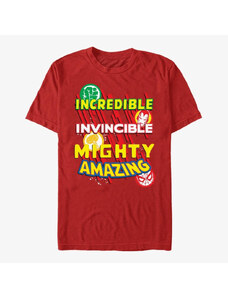 Koszulka męska Merch Marvel Avengers Classic - Awesomeness Unisex T-Shirt Red