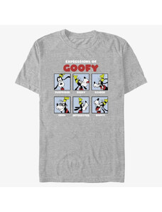 Koszulka męska Merch Disney Classics Mickey & Friends - Expressions of Goofy Unisex T-Shirt Heather Grey