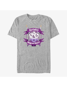 Koszulka męska Merch Dungeons & Dragons - Birthday Dungeon Master Unisex T-Shirt Heather Grey