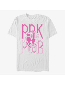 Koszulka męska Merch Hasbro Vault Power Rangers - PNK PWR Unisex T-Shirt White