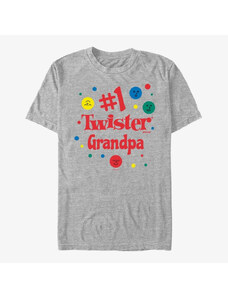 Koszulka męska Merch Hasbro Vault Twister - Number 1 Grandpa Unisex T-Shirt Heather Grey