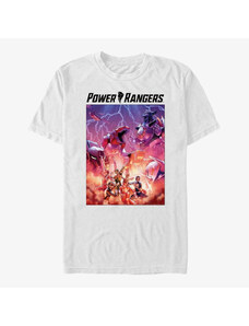 Koszulka męska Merch Hasbro Vault Power Rangers - Mech Poster Unisex T-Shirt White