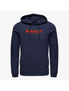 Męska bluza z kapturem Merch Magic: The Gathering - Magic Logo Unisex Hoodie Navy Blue