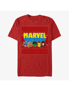 Koszulka męska Merch Marvel Avengers Classic - Jolly Avengers Unisex T-Shirt Red