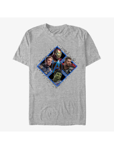 Koszulka męska Merch Marvel Avengers: Endgame - Square Box Unisex T-Shirt Heather Grey