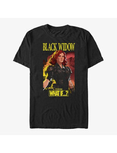 Koszulka męska Merch Marvel What If...? - BlackWidow Grunge Unisex T-Shirt Black