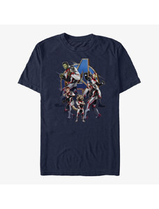 Koszulka męska Merch Marvel Avengers - Avengers Suits Assemble Unisex T-Shirt Navy Blue