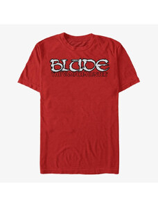 Koszulka męska Merch Marvel - Blade Logo Unisex T-Shirt Red