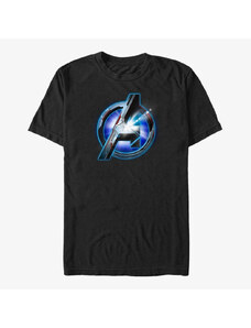 Koszulka męska Merch Marvel Avengers Endgame - Endgame logo Shine Unisex T-Shirt Black