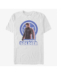 Koszulka męska Merch Marvel The Falcon and the Winter Soldier - Distressed Bucky Unisex T-Shirt White