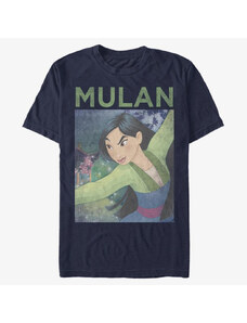 Koszulka męska Merch Disney Mulan - Mulan Mushu Poster Unisex T-Shirt Navy Blue