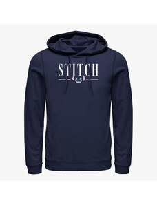 Męska bluza z kapturem Merch Disney Lilo & Stitch - Stitch Title Unisex Hoodie Navy Blue