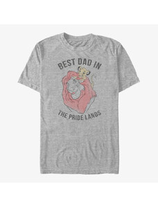 Koszulka męska Merch Disney The Lion King - Pride Lands Dad Unisex T-Shirt Heather Grey
