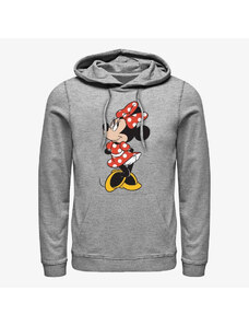 Męska bluza z kapturem Merch Disney Classic Mickey - Traditional Minnie Unisex Hoodie Heather Grey