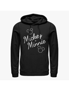 Męska bluza z kapturem Merch Disney Classic Mickey - Signed Together Unisex Hoodie Black