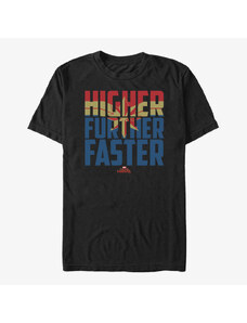 Koszulka męska Merch Captain Marvel: Movie - Higher Faster Fill Unisex T-Shirt Black