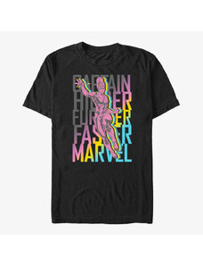 Koszulka męska Merch Captain Marvel: Movie - Marvel Fly Stack Unisex T-Shirt Black