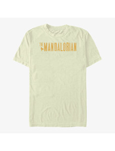 Koszulka męska Merch Star Wars: The Mandalorian - Mandalorian Simplistic Logo Unisex T-Shirt Natural