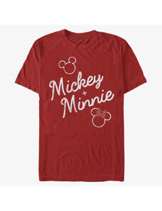 Koszulka męska Merch Disney Classic Mickey - Signed Together Unisex T-Shirt Red