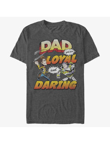 Koszulka męska Merch Disney Toy Story 1-3 - Loyal And Daring Unisex T-Shirt Dark Heather Grey