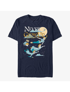 Koszulka męska Merch Disney Peter Pan - Grow Up Never Unisex T-Shirt Navy Blue