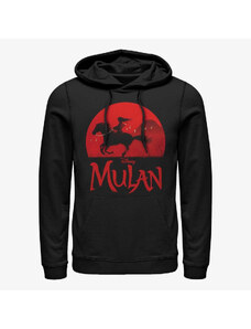 Męska bluza z kapturem Merch Disney Mulan: Live Action - Mulan Sunset Unisex Hoodie Black