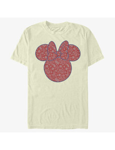 Koszulka męska Merch Disney Classic Mickey - Minnie Americana Paisley Unisex T-Shirt Natural