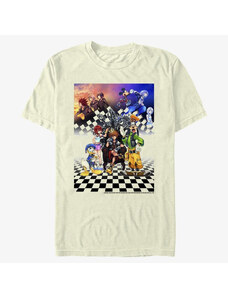 Koszulka męska Merch Disney Kingdom Hearts - Group Checkers Unisex T-Shirt Natural