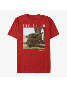 Koszulka męska Merch Star Wars: Classic - Green Child Unisex T-Shirt Red