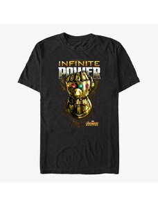 Koszulka męska Merch Marvel Avengers: Infinity War - Infinite Power Glove Unisex T-Shirt Black