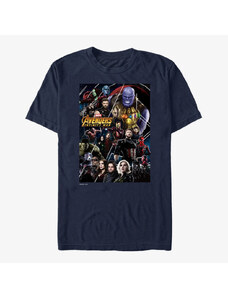 Koszulka męska Merch Marvel Avengers: Infinity War - Avengers Poster Unisex T-Shirt Navy Blue