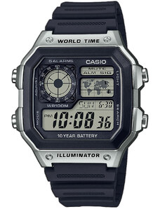 Męskie zegarki Casio AE 1200WH-1CVEF Silver