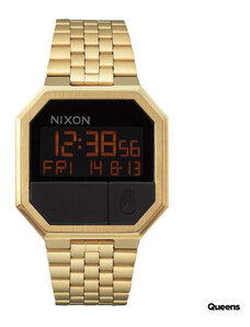 Męskie zegarki Nixon Re-Run Gold/ Black