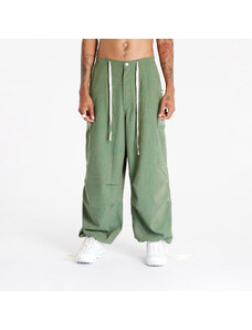 Spodnie męskie PLEASURES Visitor Wide Fit Cargo Pants Green