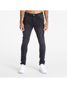Spodnie męskie Urban Classics Slim Fit Zip Jeans Real Black Washed