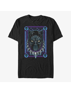 Koszulka męska Merch Marvel Avengers Classic - Panther Card Unisex T-Shirt Black