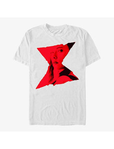 Koszulka męska Merch Marvel Black Widow: Movie - Logo Overlay Unisex T-Shirt White