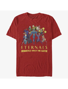 Koszulka męska Merch Marvel: Eternals - Group Shot Unisex T-Shirt Red