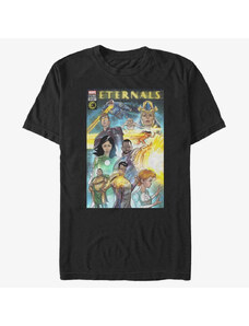 Koszulka męska Merch Marvel The Eternals - Comic Cover Unisex T-Shirt Black