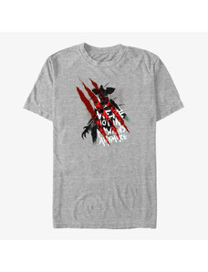 Koszulka męska Merch Netflix Stranger Things - Demogorgen Slashes Unisex T-Shirt Heather Grey