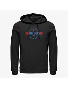 Męska bluza z kapturem Merch Paramount Top Gun - Top Gun Round Logo Unisex Hoodie Black