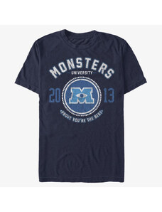 Koszulka męska Merch Pixar Monster's Inc. - Badge Unisex T-Shirt Navy Blue