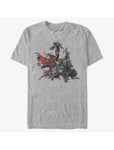 Koszulka męska Merch Marvel - Venom Avengers Unisex T-Shirt Heather Grey