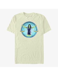 Koszulka męska Merch Marvel She-Hulk: Attorney at Law - Super Human Law Division Badge Unisex T-Shirt Natural