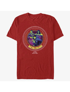 Koszulka męska Merch Marvel Doctor Strange in the Multiverse of Madness - Runes Badge Unisex T-Shirt Red